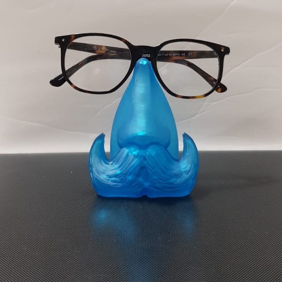 Porta occhiali baffuti